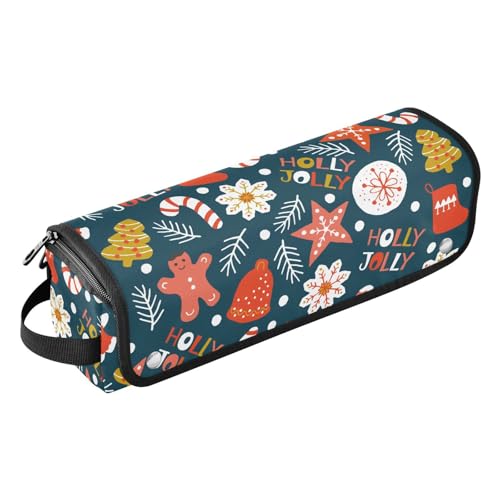 FRODOTGV 2-in-1 Lockenstab Reiseetui Urlaub Weihnachten Kekse Haarzubehör Organizer Abnehmbarer Haarstyling-Zubehör Organizer für heiße Werkzeuge Lockenstab Flacheisen Haar Volumizer Styler, von FRODOTGV