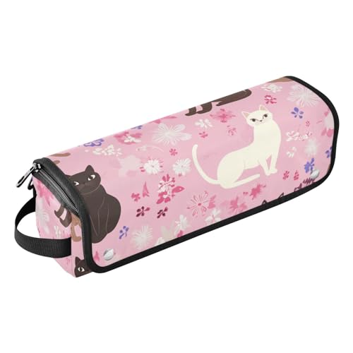 FRODOTGV 2-in-1 Lockenstab Reiseetui für Haar-Werkzeuge, Organizer, Aufbewahrungstasche, tragbare Tragetasche für heiße Werkzeuge, Haarvolumizer, Styler, Sweet American Curlcats Türkis, 08, 1 Size von FRODOTGV