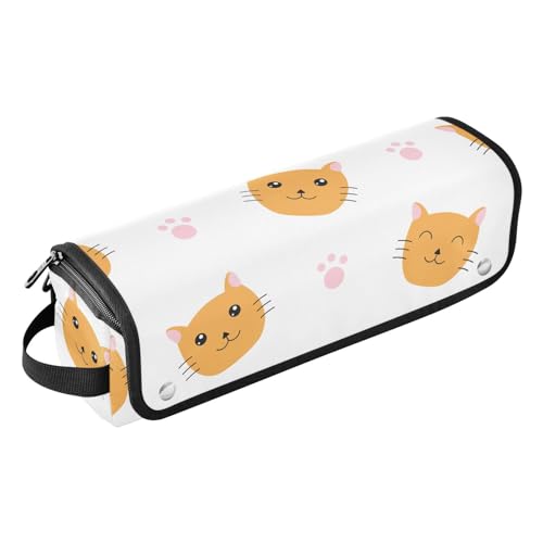 FRODOTGV 2-in-1 Lockenstab Reisekoffer Heizwerkzeuge Reisetasche Organizer Haar-Accessoires Organizer für Glätteisen, heiße Werkzeuge und Haarpflegezubehör, Orange Katze niedlich, Orangefarbene Katze, FRODOTGV 2-in-1 Lockenstab Reisekoffer Heizwerkzeuge Reisetasche Organizer Haar-Accessoires Organizer für Glätteisen, heiße Werkzeuge und Haarpflegezubehör, Orange Katze niedlich, Orangefarbene Katze, von FRODOTGV