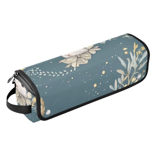 FRODOTGV 2-in-1 Lockenstab Reisekoffer Heizwerkzeuge Reisetasche Organizer mit herausnehmbarer hitzebeständiger Matte für Glätteisen, Lockenstab und Haartrockner, florales Vinyl, 16, 1 Size von FRODOTGV