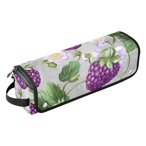 FRODOTGV 2-in-1-Lockenstab Reisekoffer für Haar-Werkzeuge, Organizer, Aufbewahrungstasche, tragbare Tragetasche für heiße Werkzeuge, Haarvolumizer, frische Dewberry-Frucht, Silber von FRODOTGV