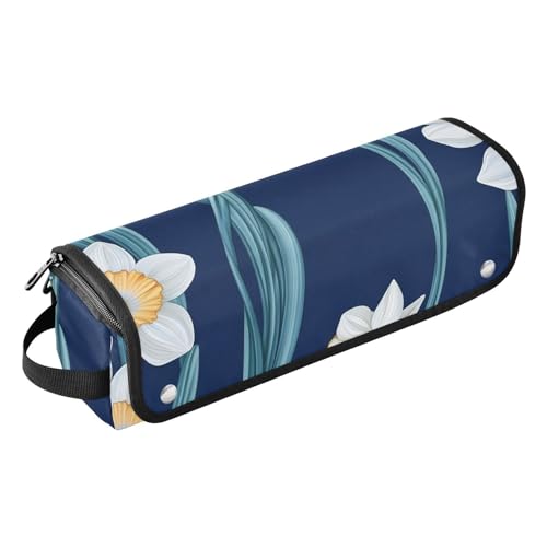 FRODOTGV Ästhetische Hyazinthen, blaugrünes Damen-Haarwerkzeug, Reisetasche, großer Haarstyling-Zubehör, Organizer und hitzebeständige Matte mit Reißverschluss für Glätteisen, Haartrockner, Farbe03, 1 von FRODOTGV