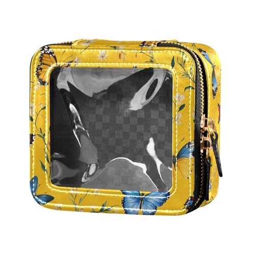 FRODOTGV Ästhetische schwarze Make-up-Tasche für Geldbörse, Motiv: Küken und Vögel, Fluss, 08, 1 Size von FRODOTGV