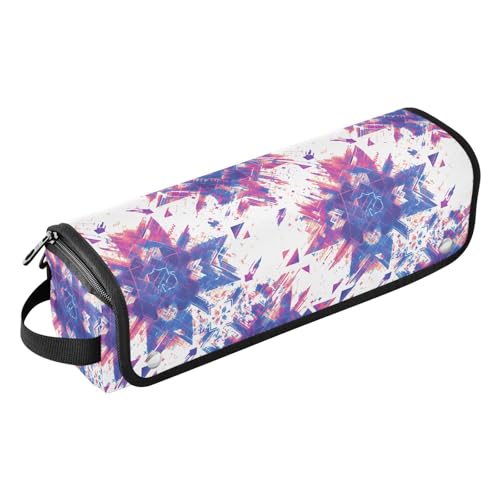 FRODOTGV Abstrakte Regenbogenstreifen, für Damen, Reisetasche, wasserdichte Aufbewahrungstaschen mit hitzebeständigem Pad für Glätteisen, Haartrockner, Winter-Weihnachts-Mandala, 1 Size von FRODOTGV