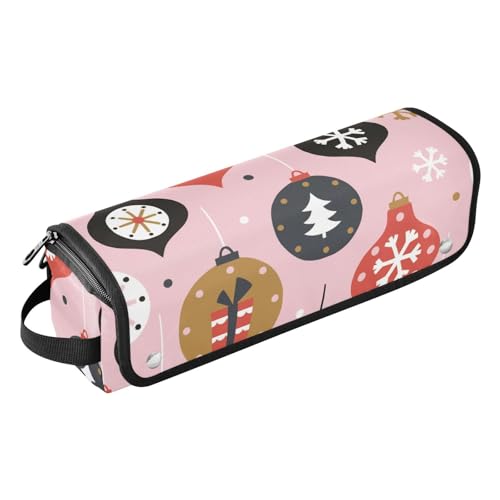 FRODOTGV Aufbewahrungstasche für Haar-Werkzeug, Organizer, Aufbewahrungstasche mit hitzebeständigem Pad für Glätteisen, Lockenstab, Haartrockner, Weihnachtsmuster, Spielzeug, skandinavischer Stil von FRODOTGV