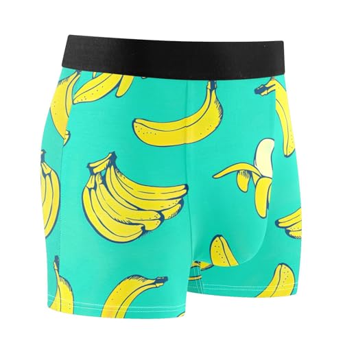 FRODOTGV Bananas Herren-Boxershorts, feuchtigkeitsableitend, Bambus, Laufunterwäsche, Bananen, Medium FRODOTGV Bananas Herren-Boxershorts, feuchtigkeitsableitend, Bambus, Laufunterwäsche, Bananen, Medium von FRODOTGV