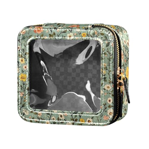 FRODOTGV Boho Simple Peach Blue Elephant Clear Makeup Organizer Bag, 03, 1 Size von FRODOTGV