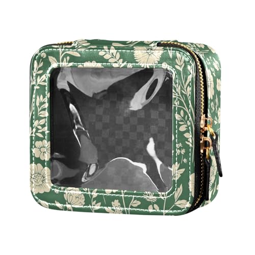 FRODOTGV Boho Simple Peach Blue Elephant Clear Makeup Organizer Bag, 10, 1 Size von FRODOTGV