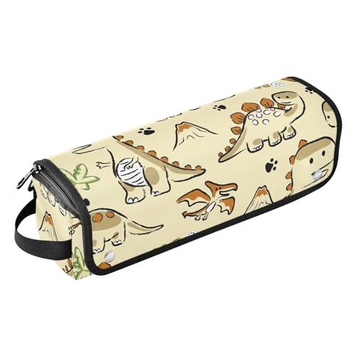 FRODOTGV Cartoon-Dinosaurier-Haar-Werkzeug-Reisetasche für Frauen und hitzebeständige Matte, Reisezubehör, Tragetasche, flacher Lockenstab, wasserdichter Organizer, Cartoon-Dinosaurier, 1 Size von FRODOTGV