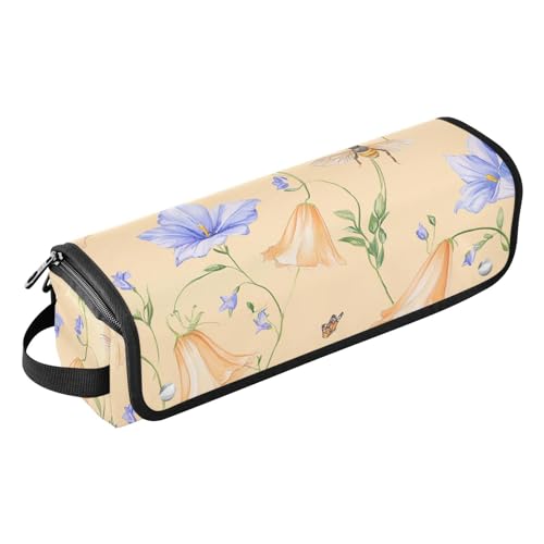 FRODOTGV Cartoon-Narzissen für Damen, Reisetasche, große Tragetasche, Organizer mit hitzebeständiger Matte für Glätteisen, Haartrockner, Braun, Farbe11, 1 Size von FRODOTGV