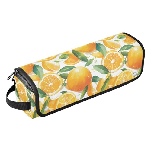 FRODOTGV Chamäleon süße Cartoon-Reisetasche für Kinder, bunte Reisetasche für Haarwerkzeuge für Frauen, große Kapazität, Tragetasche mit hitzebeständiger Matte für Glätteisen, Glätteisen, Aquarell von FRODOTGV