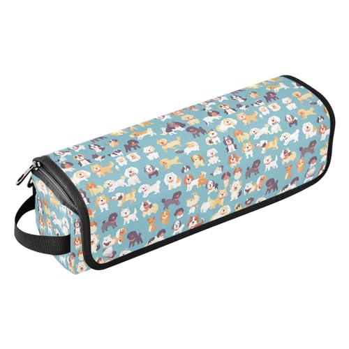 FRODOTGV Damen-Reisetasche mit großem Fassungsvermögen, hitzebeständige Matte mit Reißverschluss, doppellagige Tragetasche für Glätteisen, heiße Werkzeuge und Haarpflegezubehör, niedliche Hunde FRODOTGV Damen-Reisetasche mit großem Fassungsvermögen, hitzebeständige Matte mit Reißverschluss, doppellagige Tragetasche für Glätteisen, heiße Werkzeuge und Haarpflegezubehör, niedliche Hunde von FRODOTGV