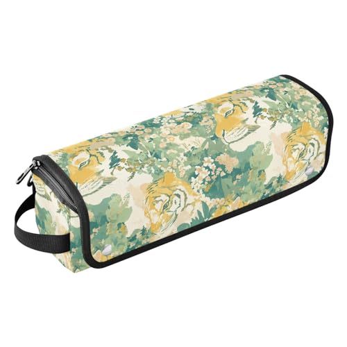 FRODOTGV Damen-Reisetasche mit großem Fassungsvermögen, hitzebeständiges Pad, Haarstyling-Werkzeug-Organizer für Glätteisen, Haartrockner, traditionelles orientalisches Paisley-Muster von FRODOTGV