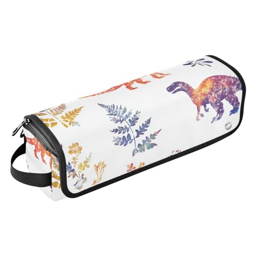 FRODOTGV Dinosaurier-Werkzeug-Reisetasche für Frauen und hitzebeständige Matte mit Reißverschluss, große Kapazität, Glätteisen, Organizer für Glätteisen, Lockenstäbe, 1 Size von FRODOTGV