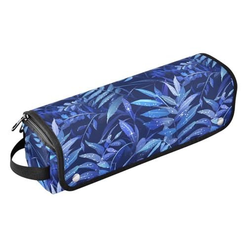 FRODOTGV Dunkelblaue Blätter Haarwerkzeuge Reisetasche und hitzebeständige Matte, große Kapazität, Glätteisen, Organizer für Glätteisen, Lockenstäbe, Damen-Essentials Aufbewahrung FRODOTGV Dunkelblaue Blätter Haarwerkzeuge Reisetasche und hitzebeständige Matte, große Kapazität, Glätteisen, Organizer für Glätteisen, Lockenstäbe, Damen-Essentials Aufbewahrung von FRODOTGV