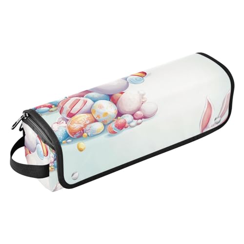 FRODOTGV Easter Lamb 2-in-1 Lockenstab Reiseetui mit abnehmbarer hitzebeständiger Matte, wasserdicht, flacher Lockenstab, Reise-Organizer für Glätteisen, Glätteisen, Lockenstäbe, 09, 1 Size von FRODOTGV