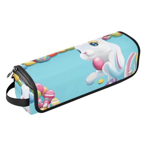 FRODOTGV Easter Lamb 2-in-1 Lockenstab Reiseetui mit abnehmbarer hitzebeständiger Matte, wasserdicht, flacher Lockenstab, Reise-Organizer für Glätteisen, Glätteisen, Lockenstäbe, 16, 1 Size von FRODOTGV