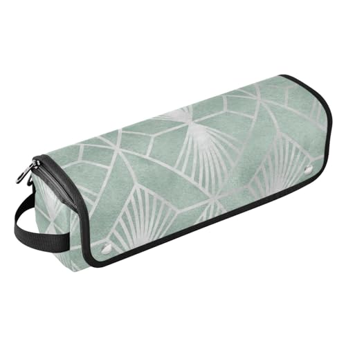 FRODOTGV Haar-Werkzeug-Reisetasche für Damen, mit hitzebeständigem Pad, kunst, geometrischer Stil für heiße Werkzeuge, Lockenstab und Glätteisen, Haarvolumizer, Geometrischer Stil, 1 Size von FRODOTGV