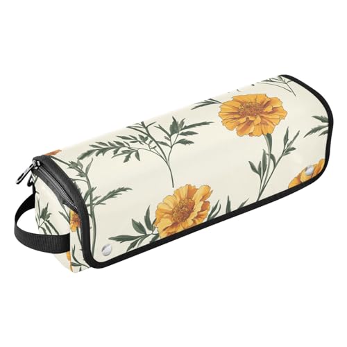 FRODOTGV Haar-Werkzeugtasche für Damen, süße Ringelblume, neutrale Aufbewahrung, wasserdicht, flacher Lockenstab, Reise-Organizer für Glätteisen, Glätteisen, Lockenstäbe von FRODOTGV
