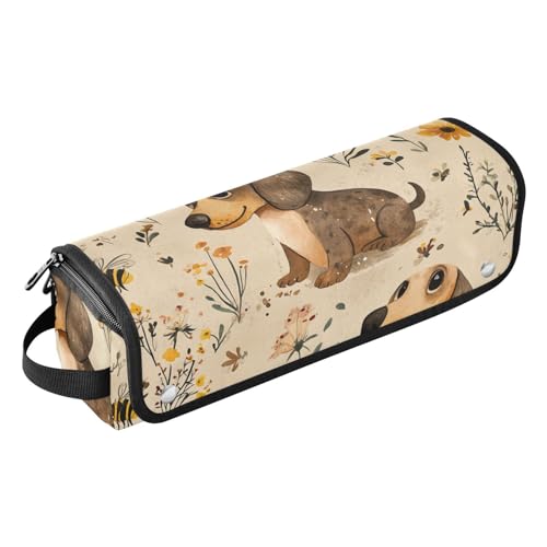 FRODOTGV Haarwerkzeug-Reisetasche für Damen, Aufbewahrungstasche und hitzebeständige Matte für heiße Werkzeuge, Lockenstab und Glätteisen, Haarvolumizer, Beauty-Dinosaurier-Velociraptor, von FRODOTGV