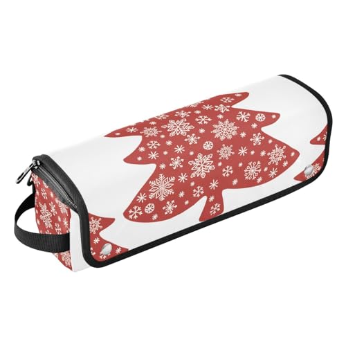 FRODOTGV Hair Tool Travel Bag Portable Travel Carrying Case and Heat Resistant Mat for Straigheners, Curling Iron, Hair Dryer, Christmas Tree Silhouette Pattern von FRODOTGV