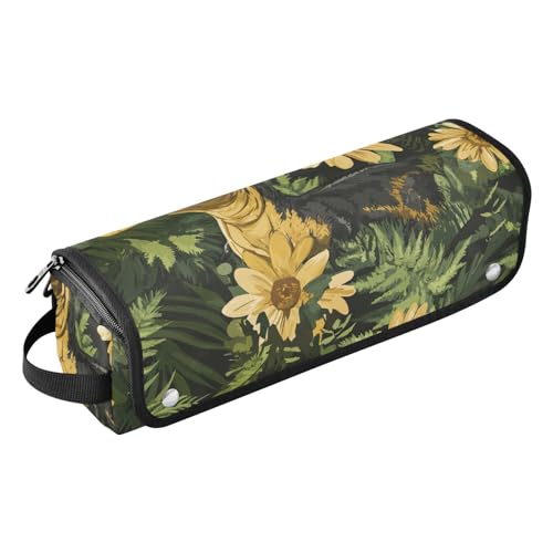 FRODOTGV Hair Tools Reisetasche, Haar-Zubehör-Organizer mit herausnehmbarer, hitzebeständiger Matte, Beauty-Dinosaurier-Velociraptor, personalisierbar für Glätteisen, heiße Werkzeuge und von FRODOTGV