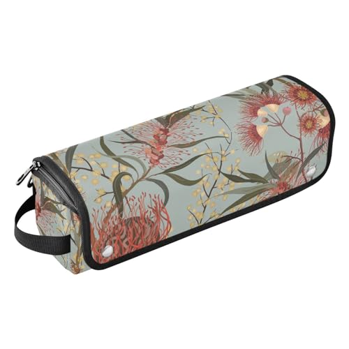 FRODOTGV Hair Tools Reisetasche, staubdicht, Reise-Glätteisen, tragbarer Organizer für Glätteisen, Lockenstab, Haartrockner, australisches Blumenmuster, Australisches Blumenmuster, 1 Size von FRODOTGV