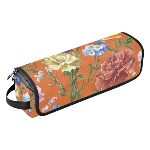 FRODOTGV Hair Tools Reisetasche mit großem Fassungsvermögen, Haar-Werkzeug-Organizer, für Damen, Essentials Aufbewahrung für Glätteisen, Lockenstab, Haartrockner, Blumen, Nelke, Phlox, Thymian, von FRODOTGV