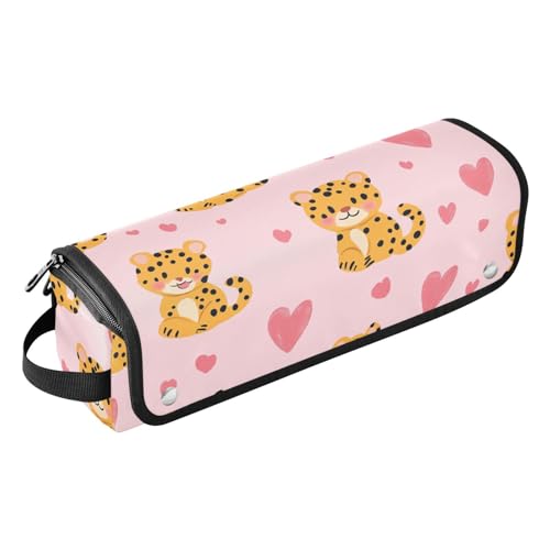 FRODOTGV Hot Hair Tools Reisetasche, wasserdicht, Reise-Organizer mit hitzebeständigem Pad für Glätteisen, Lockenstab, Haartrockner, personalisiertes Pilzblatt, Marineblau, 16, 1 Size von FRODOTGV