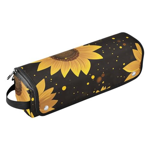 FRODOTGV Hot Hair Tools Reisetasche für Eltern, schöne Sonnenblumen-Reiseutensilien für Frauen, abnehmbares Haarstyling-Zubehör, Organizer für Glätteisen, Glätteisen, Lockenstäbe von FRODOTGV