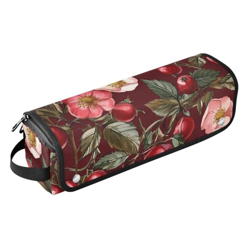 FRODOTGV Hot Hair Tools Reisetasche für Frauen mit abnehmbarer hitzebeständiger Matte, Beauty Rose - Hip Fruit Burgunderrot für Glätteisen, Lockenstab und Haartrockner, 01, 1 Size von FRODOTGV