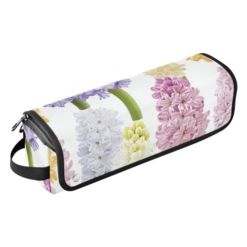 FRODOTGV Hot Hair Tools Reisetasche für Frauen mit herausnehmbarer hitzebeständiger Matte, Natur-Petunien-Violett für Glätteisen, Lockenstab, Haartrockner, 06, 1 Size von FRODOTGV