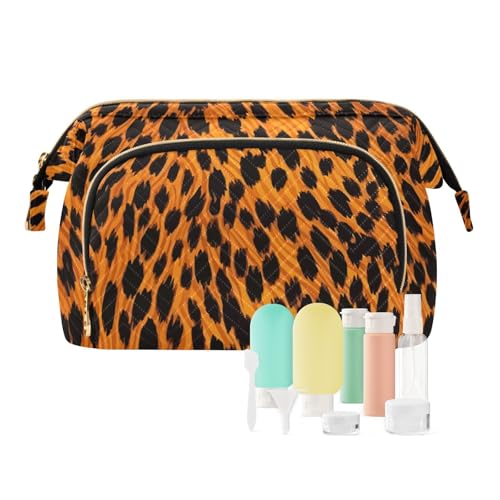 FRODOTGV Kosmetiktasche, Badezimmer-Aufbewahrungstasche, wasserdicht, Tigerfell-Textur, Gelb, Schwarz, Orange, Reisezubehör, Damen-Münzgeldbörse, Tigerfellstruktur, Gelb, Schwarz, Orange, 1 Size FRODOTGV Kosmetiktasche, Badezimmer-Aufbewahrungstasche, wasserdicht, Tigerfell-Textur, Gelb, Schwarz, Orange, Reisezubehör, Damen-Münzgeldbörse, Tigerfellstruktur, Gelb, Schwarz, Orange, 1 Size von FRODOTGV