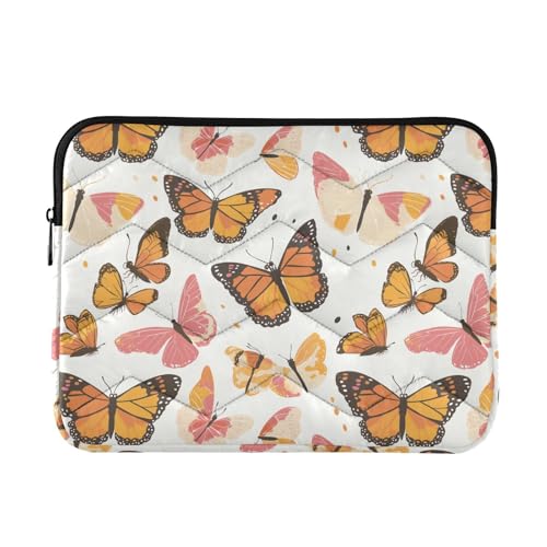 FRODOTGV Monarch Butterfly Travel Laptop Bag Handbag Concise Computer Bags with Zipper 13 Inch 14 Inch Men Women von FRODOTGV
