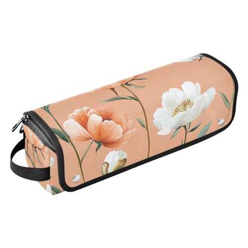 FRODOTGV Nature Thymian White Hot Hair Tools Reisetasche für Damen, wasserdichte Tragetasche, Organizer und hitzebeständige Matte mit Reißverschluss für heiße Werkzeuge, Glätteisen, Haarvolumizer von FRODOTGV