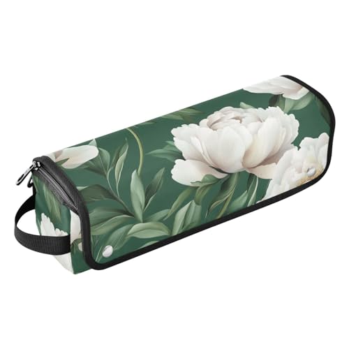 FRODOTGV Niedliche Barschfische weiße Haarwerkzeug-Reisetasche für Frauen, abnehmbare offene flache Taschen und hitzebeständige Matte für Glätteisen, Haartrockner, Farbe 13, 1 Size von FRODOTGV