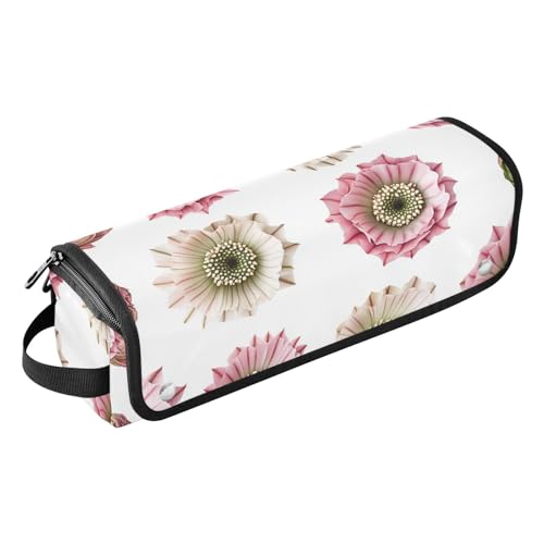 FRODOTGV Niedliche Hechtfische weiße Lockenstab Reisetasche mit hitzebeständiger Matte, Damen, wasserdicht, doppellagige Tragetasche für Glätteisen, Glätteisen, Farbe10, 1 Size von FRODOTGV