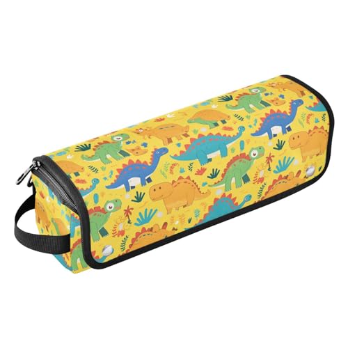 FRODOTGV Niedliche Regenbogen-Boho-Stil Haarwerkzeuge Reisetasche und hitzebeständige Matte Damen wasserdichte Aufbewahrungstaschen für Glätteisen, Glätteisen, Dinosaurierparadies, 1 Size von FRODOTGV