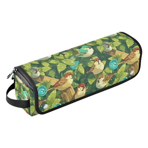 FRODOTGV Niedliche Sparrow Birds Haar-Werkzeug-Reisetasche mit Eisenmatte, wasserdicht, flacher Lockenstab, Reise-Organizer für Flacheisen, heiße Werkzeuge und Haarpflege-Zubehör, tragbarer Organizer von FRODOTGV