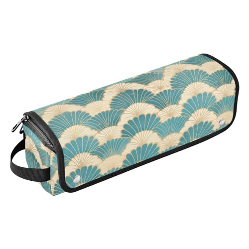 FRODOTGV Reise-Werkzeugtasche für Damen, mit Eisenmatte, großes Fassungsvermögen, für Glätteisen, Glätteisen, Lockenstäbe, türkis-weißes Muster, für Damen FRODOTGV Reise-Werkzeugtasche für Damen, mit Eisenmatte, großes Fassungsvermögen, für Glätteisen, Glätteisen, Lockenstäbe, türkis-weißes Muster, für Damen von FRODOTGV