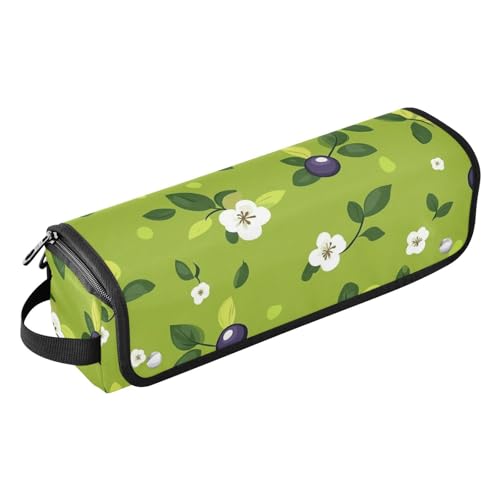 FRODOTGV Reisetasche für Haar-Werkzeug, Tragetasche, flacher Lockenstab, wasserdichter Organizer, für Damen, Essentials, Aufbewahrung für Glätteisen, Lockenstäbe, frische Heidelbeerfrüchte, Weiß, 08 von FRODOTGV