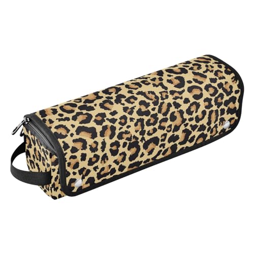 FRODOTGV Reisetasche mit Leopardenmuster für Damen und hitzebeständige Matte, tragbarer Organizer, Lockenstab, Reisehalter, Aufbewahrungstasche, Leopardenmuster, 1 Size FRODOTGV Reisetasche mit Leopardenmuster für Damen und hitzebeständige Matte, tragbarer Organizer, Lockenstab, Reisehalter, Aufbewahrungstasche, Leopardenmuster, 1 Size von FRODOTGV