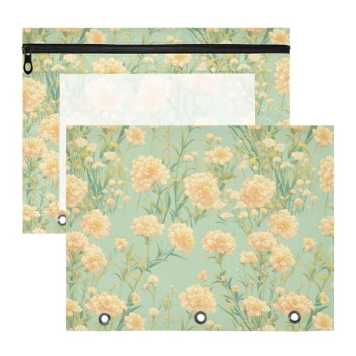 FRODOTGV Stiftemappe mit leuchtenden Pfirsichblumen, transparent, 3 Löcher, für A4-Papier, Briefe, 2 Stück, Lehrer, Heimbedarf FRODOTGV Stiftemappe mit leuchtenden Pfirsichblumen, transparent, 3 Löcher, für A4-Papier, Briefe, 2 Stück, Lehrer, Heimbedarf von FRODOTGV