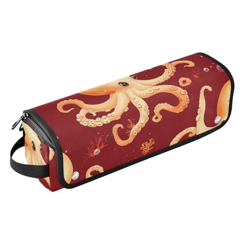 FRODOTGV Sweet Fish Sea Lockenstab für Damen, abnehmbare Aufbewahrungs- und hitzebeständige Matte mit Reißverschluss, für Glätteisen, Hot Pink, Farbe08, 1 Size von FRODOTGV