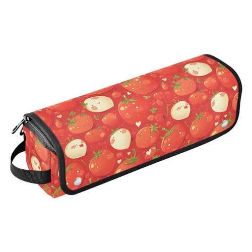 FRODOTGV Tomatoes Red Hair Tool Travel Bag with Iron Mat Womens Portable Organizer Storage Bags for Flat Irons, Straighteners von FRODOTGV