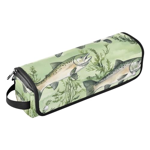 FRODOTGV Unique Dahlia Blue Damen Lockenstab Reiseetui Abnehmbare doppellagige Tragetasche mit hitzebeständiger Matte für Glätteisen, Glätteisen, 04, 1 Size von FRODOTGV