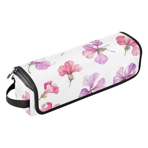 FRODOTGV Wasserdichte Lockenstab Reisetasche für Damen, mit hitzebeständigem Pad, Haarstyling-Werkzeug, Organizer für Glätteisen, heiße Werkzeuge und Haarpflege-Zubehör, Kunst-Stiefmütterchen von FRODOTGV