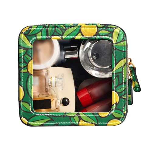 FRODOTGV Wasserdichte Reise-Kulturbeutel, transparent, klein, Orange, Mandarinenbaum, tragbarer Make-up-Organizer, Oranger Mandarinenbaum, 1 Size von FRODOTGV