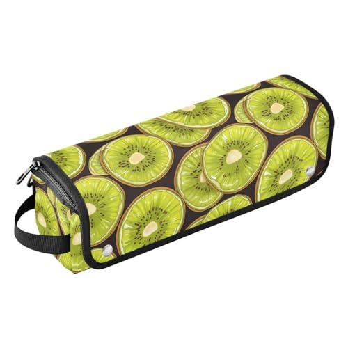 FRODOTGV Wasserdichte Reisetasche für Damen, mit Eisenmatte, Tragetasche, Organizer für heiße Werkzeuge, Glätteisen, Haarvolumizer, Styler, Mardi Gra mit französischer Lilie, Grüne Kiwi-Limette, 1 von FRODOTGV