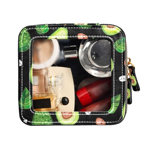 FRODOTGV Wasserdichte transparente Make-up-Tasche, Avocado-Obst, Kulturbeutel, Nagellack-Organizer-Tasche, Avocado-Früchte, 1 Size von FRODOTGV